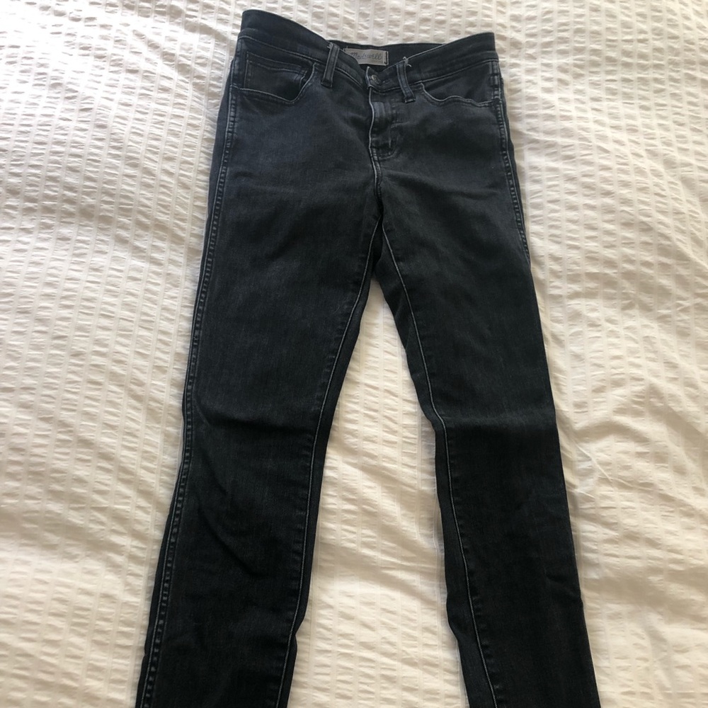 Madewell 10” high rise skinny skinny black jean 26